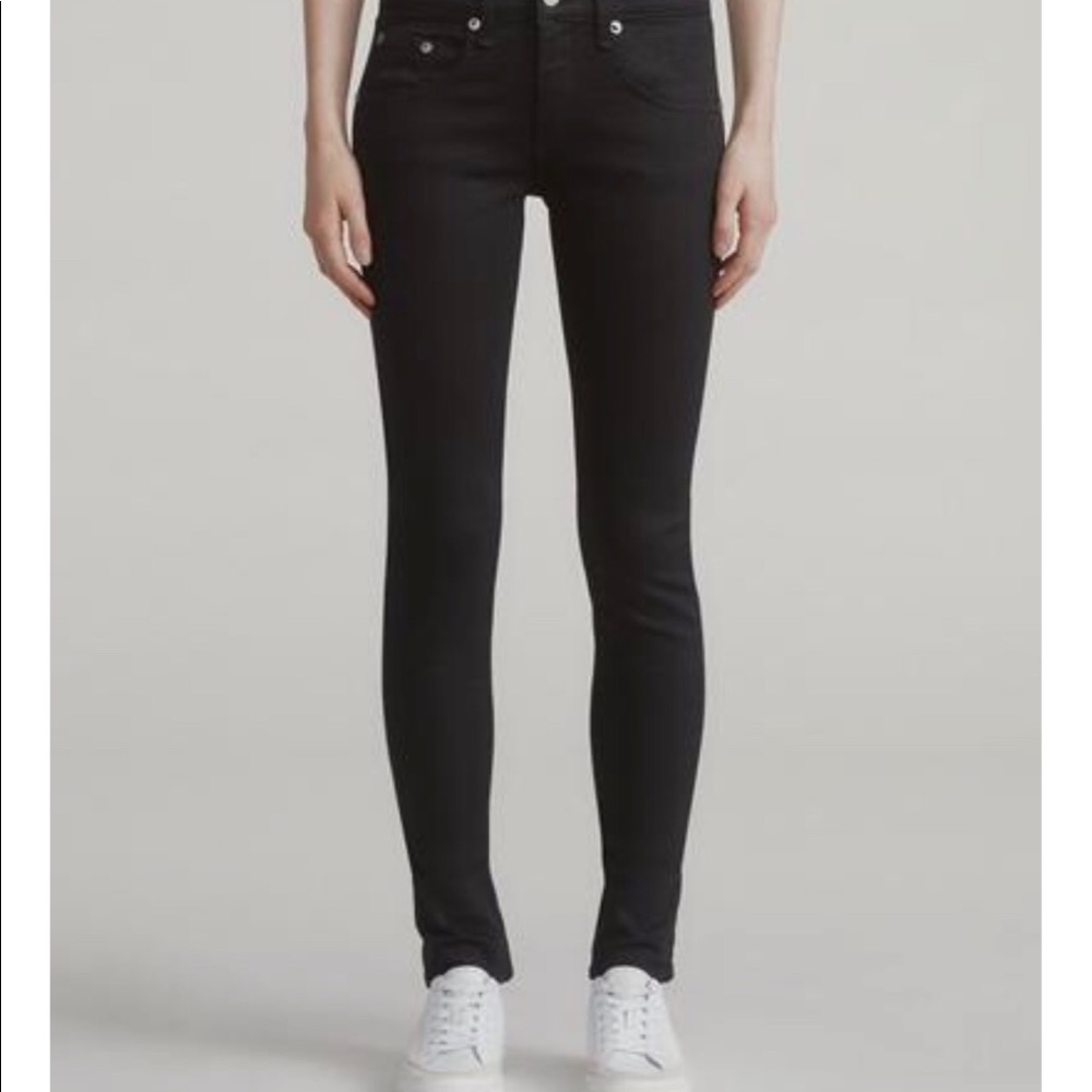 Rag + Bone high rise skinny jean sz 27 in coal
